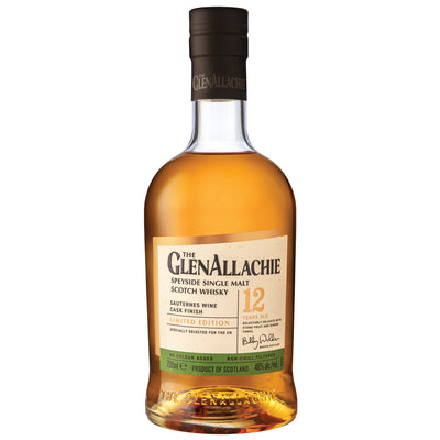 GlenAllachie 12 Year Old Sauternes Cask Finish Speyside Single Malt Scotch Whisky