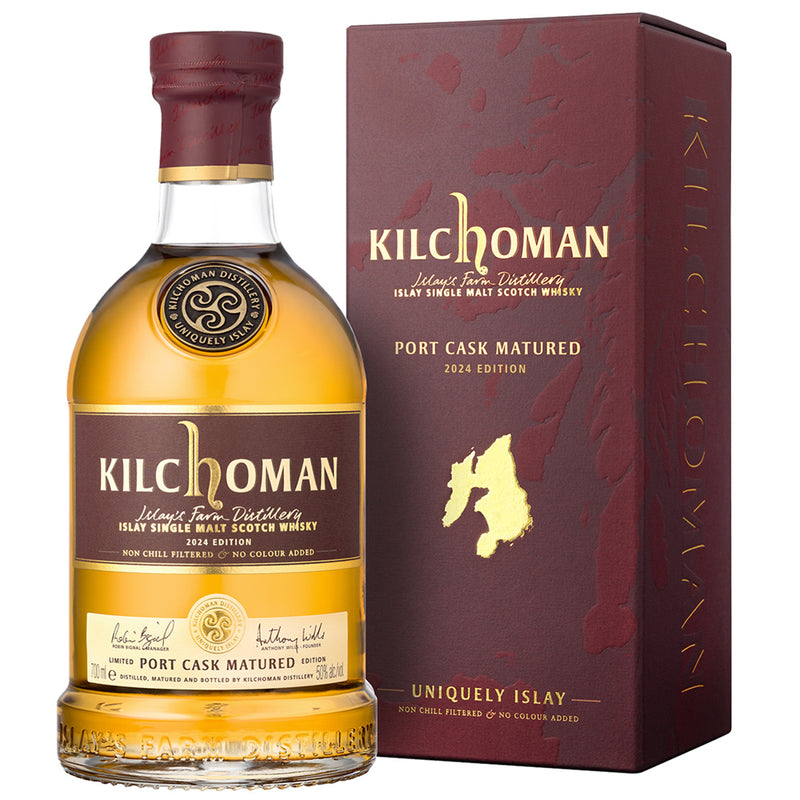 Kilchoman Port Cask 2024 Edition Islay Single Malt Scotch Whisky with Box
